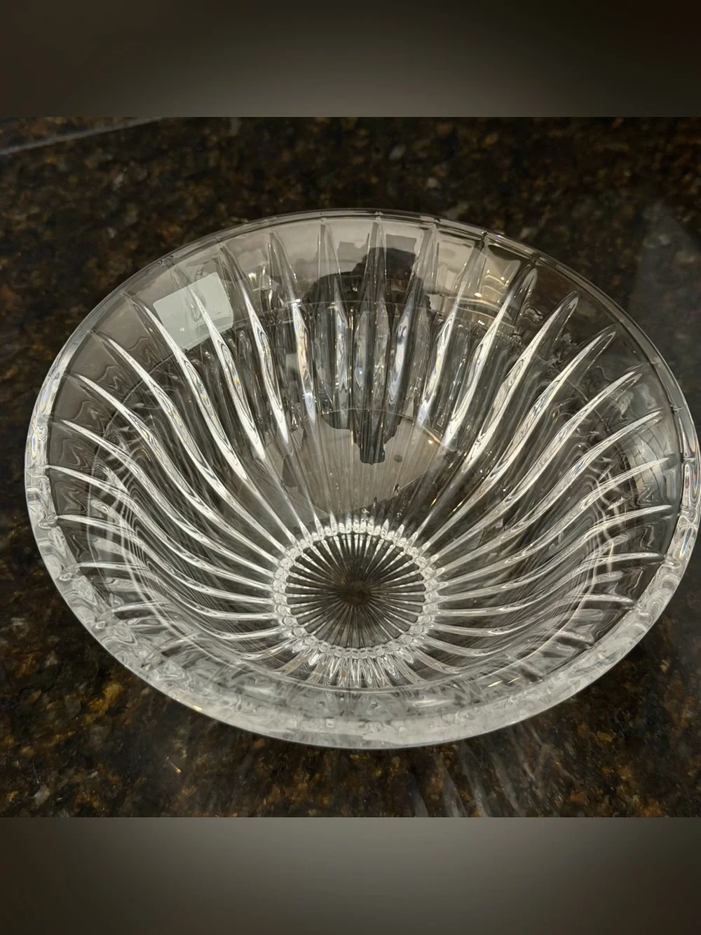 Mikasa Tiara 6” Crystal Bowl | Vintage Slovenia Glass Bowl | Original Sticker
